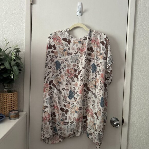 🦋 LOFT Floral Bohemian Boho Kimono Cover Up Garden Size XS/S - Picture 5 of 5